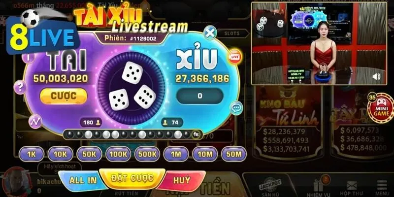 Giới thiệu khái quát về tài xỉu livestream 8live